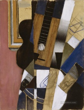  guitarra Arte - guitarra y flauta 1913 Juan Gris